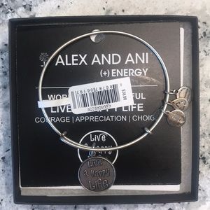 Silver Words Alex and Ani Bracelet